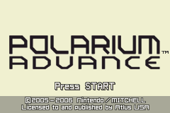 Polarium Advance Title Screen